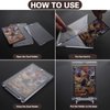 Frtrche Magnetic Trading Card Holders with Adjustable Display Stand, 35pt Hard Card Case, Card Protectors, Card Sleeves Display Case for Baseball Sports Games Cards (5 Packs)