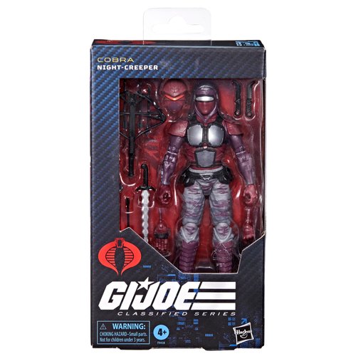 G.I. Joe Classified Series #121, Night-Creeper, Collectible 6-Inch Ninja Action Figure with 10 Accessories