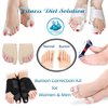 Bunion Corrector and Hallux Valgus Pain Relief Kit | Orthopedic Big Toe Straightener | Adjustable Splint Protective Sleeves | Toe Separator Spacer, Splint Correction Aid for Women,Men - 11 Pack