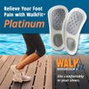 WalkFit Platinum Foot Orthotics Plantar Fasciitis Arch Support Insoles Relieve Foot Back Hip Leg and Knee Pain Improve Balance Alignment Over 25 Million Sold (Men 8-8.5 / Women 9-9.5)