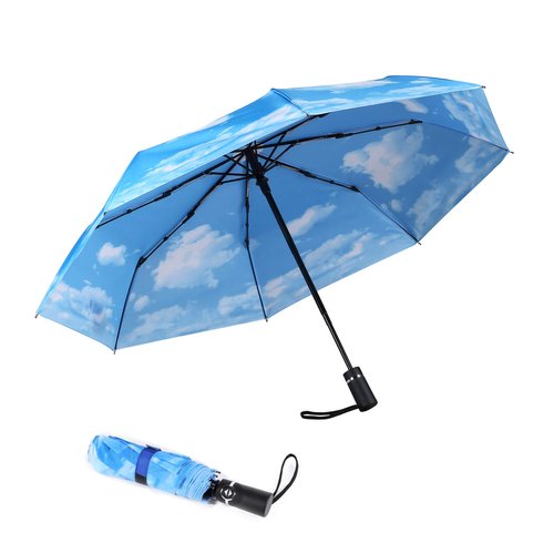SY COMPACT Travel Umbrella Automatic Windproof Umbrellas Strong Compact Umbrella for Women Men