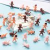 180 Pieces Mini Plastic Babies 1 Inch Baby Doll for Baby Shower Party Favors, Ice Cube Game, Party Decorations, Baby Bathing and Crafting