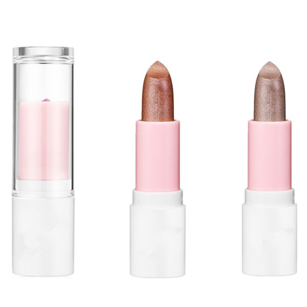 2Pcs Metallic Glitter Lipstick, Bronze Gold Diamond Shimmery Metallic Lipstick Long Lasting High Shine Creamy Lipstick High Impact Lip Color Full Coverage Lip Christmas Makeup for Women (Color 5#6#)