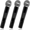 3 PCS Microphone Prop,Plastic Fake Microphone,Fun Stage Mics Toy for Kids,Halloween Christmas Karaoke,Costume Prop,Birthday Party