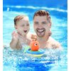 Dollibu Boat Racer Buddy, Fun Educational Bath Toy Finger Puppet Pull and Go Water Racing Sea Life Pal for Shower Pool Bathtub Swim Hard Surfaces - Baby Toddler and Boy - 6 Inch - 3 in 1 Game - Fish
