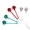 Christmas Bow Snowflake Hair Clip Hairpin Festive Gift Bows Rhinestone Snowflake Alligator Clips Xmas Holiday Party Hair Accessories Gift (Gift Bow)