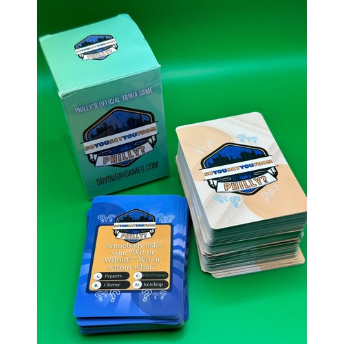 Generic SoYouSay You from Philly? Trivia Drinking Card Game
