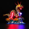 DALDED LED Lighting Kit for Lego Auspicious Dragon, LED Light Compatible with Lego 80112 Building Block Models (Remote Control Version)