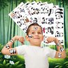 Panda Temporary Tattoos Birthday Party Supplies Decorations 96PCS Cute Tattoos Stickers Party Favors Kids Gifts Girls Boys Classroom School Prizes Themed