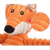 TIKSON Dog Toy Stuffed Animal Plush Squeaking Pet Toy Chew Puppies Orange Fox