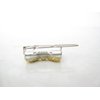 Generic Two small tiny sparkle gold bow crystal hair pin clip barrettes fine hair