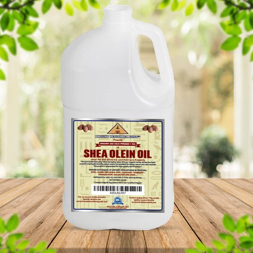 ANCIENT HEALTH REMEDIES Organic Unrefined SHEA NUT BUTTER OLEIN OIL Bulk for Anti Aging, Beauty, Dry Skin, Hair and Scalp Products Ideal Base for DIY Body Butter & Soap Making Supplies