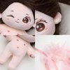 CALEMBOU Plush Doll, 20cm Cute Cotton Doll with Skeleton, Anime Plushies Soft Stuffed Dress Up Doll, Kawaii Plush Toys Rag Dolls with Doll Clothes Birthday Gift for Girls (Doll&Clothes-Winkii)