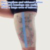 Tattoo Aftercare Waterproof Bandage (7.87 in x10.9 yd Roll) Second Skin Wound Healing Protective Skin Adhesive Bandages Transparent Dressing Bandages Tattoo Supplies