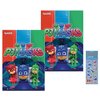 PJ Masks Birthday Party Supplies Bundle Pack includes 16 Party Favor Loot Bags and 1 Dinosaur Sticker Sheet