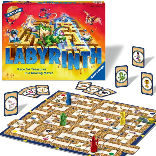 Ravensburger Labyrinth - Enthralling Family Board Game | Ideal for Kids and Adults Aged 7 and Up | Offers Great Replay Value | Designed for 2-4 Players | Globally Celebrated | ASIN: 26448