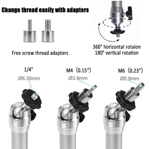 2-Be-Best Mini Projector Mount Projector Ceiling Mount 360° Adjustable Projector Wall Mount Rotation Compatible with TMY HAPPRUN AuKing ELEPHAS HOMPOW ClokoWe Projector