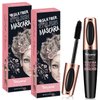 Tetyana naturals Mascara Black Volume and Length, 4D Silk Fiber Lash Mascara Waterproof, Smudge-proof, Hypoallergenic Formula for Your Longer, Thicker, Voluminous Eyelashes, 2 Pack