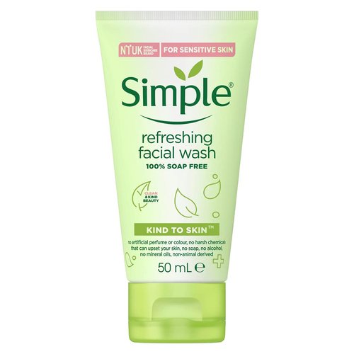 Simple Kind to Skin Refreshing Facial Wash Gel (50ml)