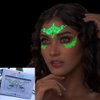 Coridy Face Gems Adhesive Glitter Jewel Tattoo Sticker Halloween Gems Rave Party Body Makeup for women (A-square)