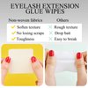 1000 Pieces Eyelash Extension Glue Wipes Eyelash Glue Cleaner Non Woven Fabric Glue Wipes Lash Supplies Accessories Tools for Eyelash Extension Glue and Nail Polish Bottle (White)