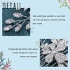 Latious Silver Bride Wedding Hair Comb Rhinestone Flower Hair Pieces Bridal Hair Accessories for Women and Girls (A-Silver)
