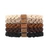 10Pcs Stylish Women Girls Hair Ties, 5 Colors for Hair Bands, 2.36 Inch Diameter Hair Tie for Thick Hair High Ponytail Holders