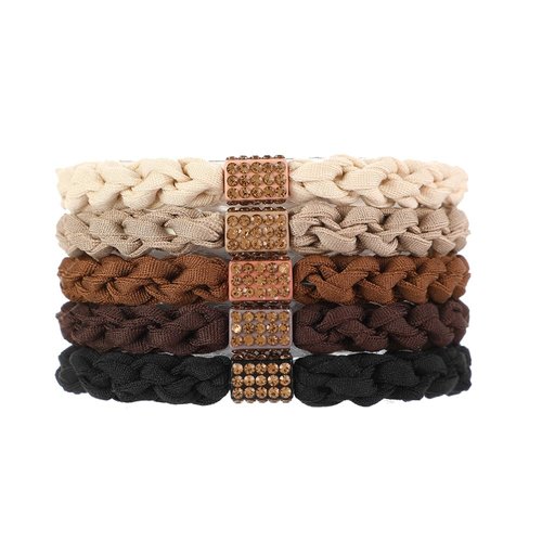10Pcs Stylish Women Girls Hair Ties, 5 Colors for Hair Bands, 2.36 Inch Diameter Hair Tie for Thick Hair High Ponytail Holders