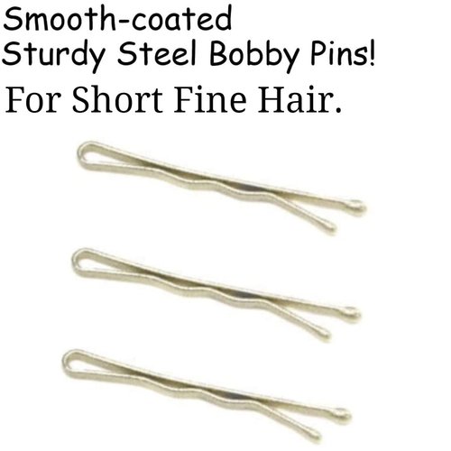 Dofash 100Pcs Bobby Pins Hair Pins Steel Hair Clips 3.5Cm/1.38" Hair Accessories With Gift Box For Girls (Blonde)