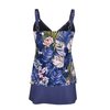 JINXUEER Plus Size Swimsuits Ruched Modest Swimdress Floral Tankini Swimwear Two Piece Skirt Bathing Suit for Women