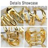 HOXIEYA Hair Claw Clips, Snake Design Metal Hair Clip, Gold, for Women Girls, Fashionable Hair Accessories, Creative Thick Hair Clips, One Size