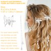 ONCHSH 3D Moving Butterfly Hair Clips,Metal Butterfly Hairpins Bride Wedding Head Pieces Hair Accessories for Women Girls (Silver)