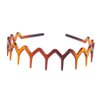 Sumddy 4Pcs Comfortable Shark Tooth Comb Headband Zigzag Hair Band Toothed Headband Women Men Hair Accessory (A#)