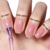 AILLSA Gel Nail Polish Nude Pink Gel Polish Sheer Neutral Color Jelly Gel Nail Polish Natural Translucent Soak Off U V Gel Nails for Valentine Nail Art French Manicure at Home 0.51 Fl Oz /GB49