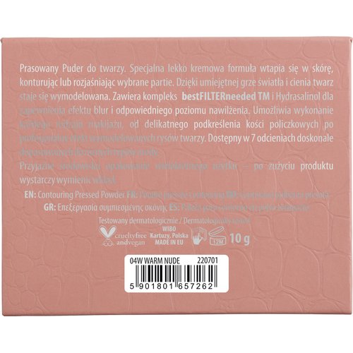 NAM Makeup Contouring Pressed Powder NR 4 - Warm Nude, 10g