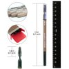 Eyebrow Pencil by YUKImarket | Professional Mineral Powder with Brush and Sharpener 6 colors 0.04oz (NO.1 Light Beige)