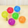 DragonflyDreams 6 Pcs Light Up Spiky Ball Dog Toy, Dog Chew Toys for Teething, Glow in The Dark Dog Balls, Spikey LED Flashing Rubber Dog Ball Bounce-Activated Puppy Toys Toss Fetch Balls