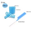 28PCS Plastic Hair Rollers Set 1.5cm/0.6in Heatless Hair Rollers Hair Curlers Snap on Rollers Self Grip Rollers Hairdressing Curlers Tools for DIY Hairdressing Hair Salon
