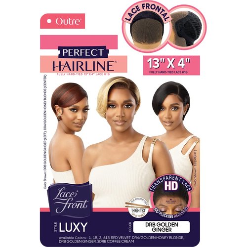 Outre Perfect Hairline 13x4 HD Lace Front Wig LUXY (DRB Golden Ginger)