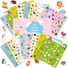 Animal Stickers for Kids Assortment Set 800 Count 16 Sheets 8 Themes Collection for Children Craft Party Favors
