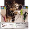 Da Bird Pull Apart Value Pack (1 Pull Apart Da Bird Pole Cat Toy & 2 Extra Guinea Feather Refills) by Da Bird