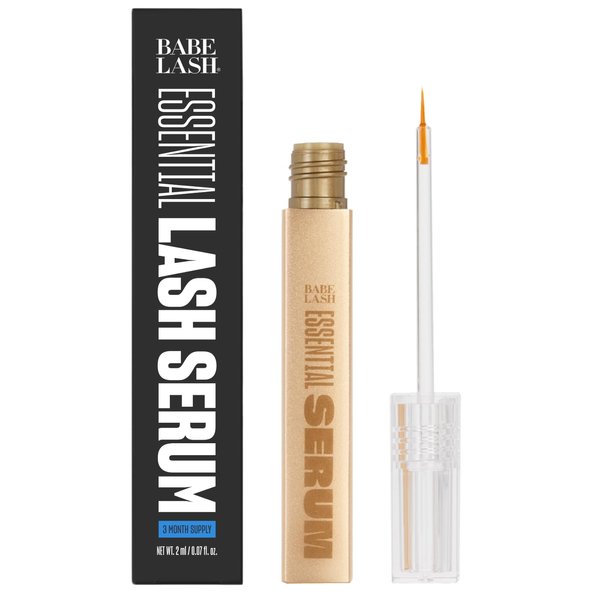 Babe Original Babe Lash Serum - Fuller & Longer Looking Eyelashes, Clear Essential Serum for Natural Lashes and Lash Extensions, 2mL, 3-month Supply