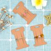 Mototo 300 PCS Hair Clip Bow Display Cards Hair Barrettes Jewelry Display Holder Rectangle Paper Cardboard for Hair Accessories Display and Organizing, 4 x 2-1/2 Inches (Brown)
