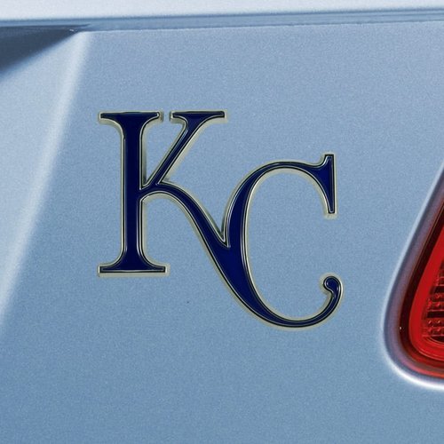 FANMATS 26599 Kansas City Royals 3D Color Metal Emblem, Diecut Team Logo Auto Emblem
