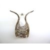 Generic Triangle shaped gray abalone sea shell effect hair claw clamp clip fine thin