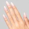 GLAMERMAID Press on Nails Medium Almond, Spring Summer Nude Glue on Gel Nails, 24Pcs Short Stiletto Acrylic False Nails Kits Reusable UV Finish Full Cover Stick on Nails for Women Gift