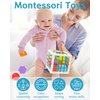 kecristv Montessori Toys for 1 Year Old Girls Boys, Baby Sorter Toys Learning Activity Cube, 1 Year Old Girl Boy Birthday Gifts, Baby Toys 6-12-18 Months, 6 Pcs Developmental Learning Toys