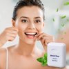FillTouch 36 Pack Mini Dental Floss Bulk Mint Flavored Floss 50m Each Travel Dental Floss Oral Care Dental Floss for Teeth and Gum Protection(White)