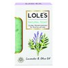 LOLE'S Luxury Pure Natural Soap, Lavender and Olive Oil Beauty Soap Bar, Ultra Moisturizing, Gentle Exfoliating, Face Body Care, Vitamin E, Fresh Touch, LOLES Pack of 3 (5.2 Ounce Each)