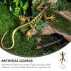 Toddmomy Lizard Toy Lizard Figurine Realistic Plastic Lizards Lizard Model Reptile Lizard Toys Fake Lizard Trick Toys Prank Halloween Party Favors for Kids